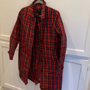 Almost brand new rain coat j crew